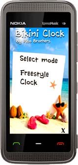 Bikini Clock -  Symbian 9.4