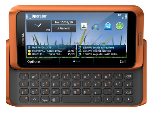 Nokia E7 :     Symbian^3