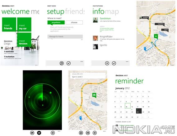 SKODA Meet -   Windows Phone 7.5 / 8